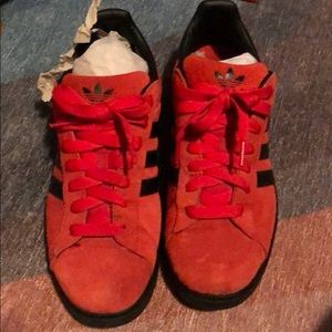 Adidas sneakers red and black